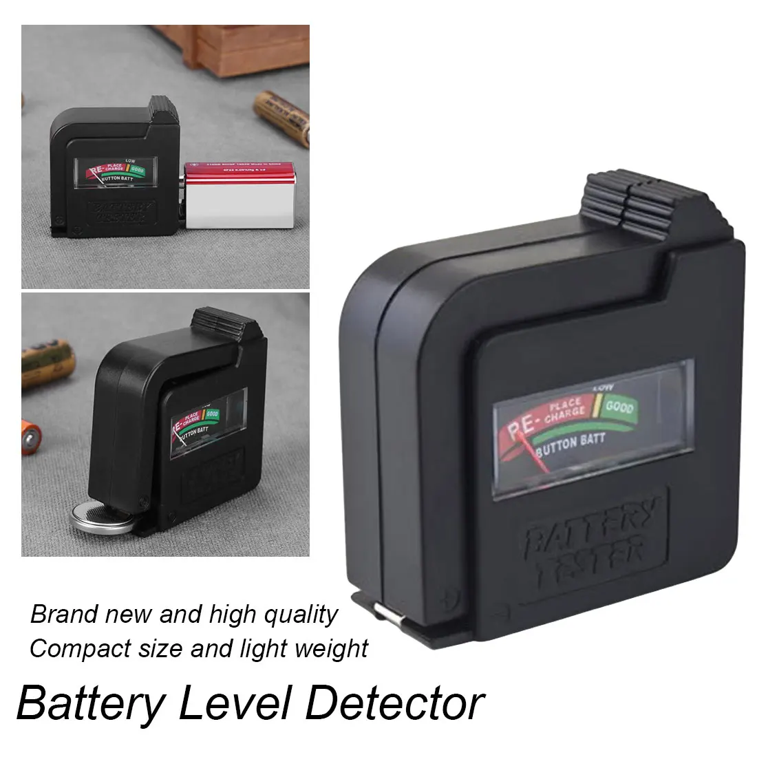AA Cell Battery Checker BT-8601.5V9V battery tester BT-168 Universal Battery Tester For 9V 1.5V And Button Cell
AA Cell Battery Checker BT-8601.5V9V battery tester BT-168 Universal Battery Tester For 9V 1.5V And Button Cell