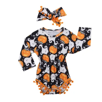 Halloween Newborn Infant Cute Baby Girls Long Sleeve Bodysuit Sunsuit Baby Clothing Pumpkin Print Leotard Body Tops
Halloween Newborn Infant Cute Baby Girls Long Sleeve Bodysuit Sunsuit Baby Clothing Pumpkin Print Leotard Body Tops