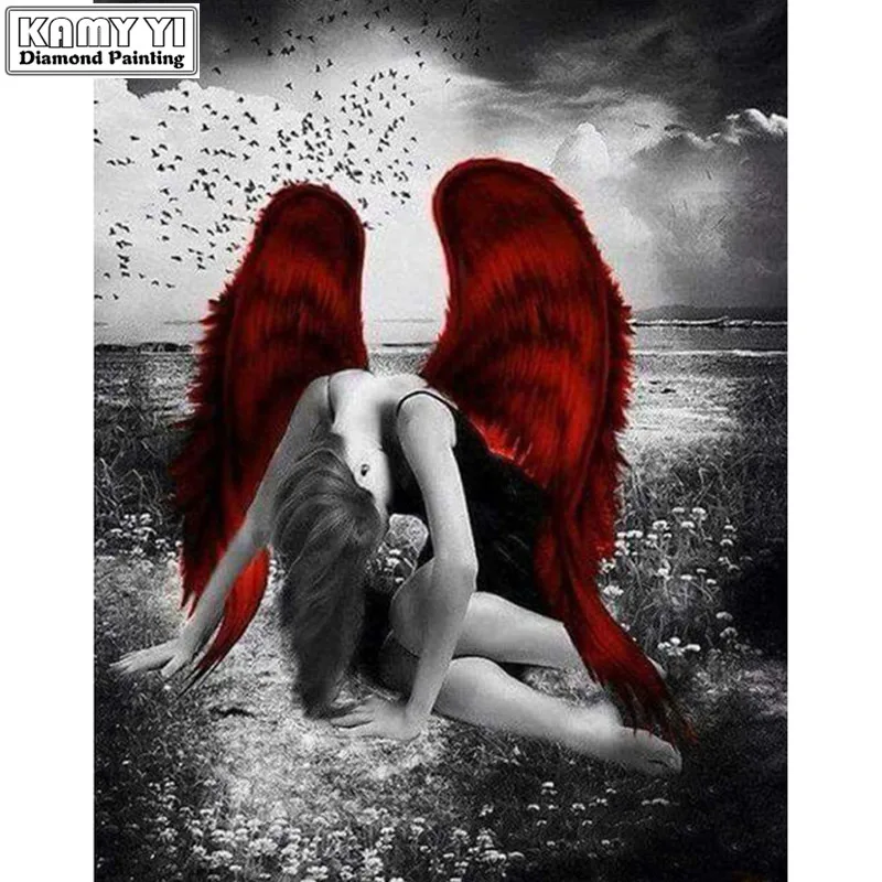 5d Diy Diamond Painting Full Square Rhinestones Cross Stitch Embroidery Kit Fallen Angel Mosaic Needlework Decoration
5d Diy Diamond Painting Full Square Rhinestones Cross Stitch Embroidery Kit Fallen Angel Mosaic Needlework Decoration
