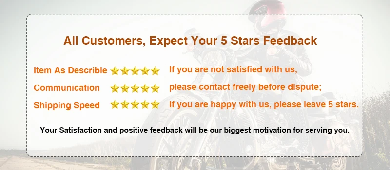 5 stars feedback