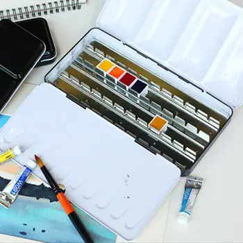 Empty watercolor jar palette paint box metal solid watercolor paint empty box 12/24/48 grid watercolor empty tin box
Empty watercolor jar palette paint box metal solid watercolor paint empty box 12/24/48 grid watercolor empty tin box