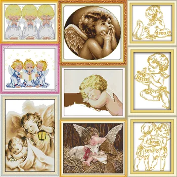 Joy sunday Lovely angel cross stitch pattern kits handcraft make embroidery with chart
Joy sunday Lovely angel cross stitch pattern kits handcraft make embroidery with chart