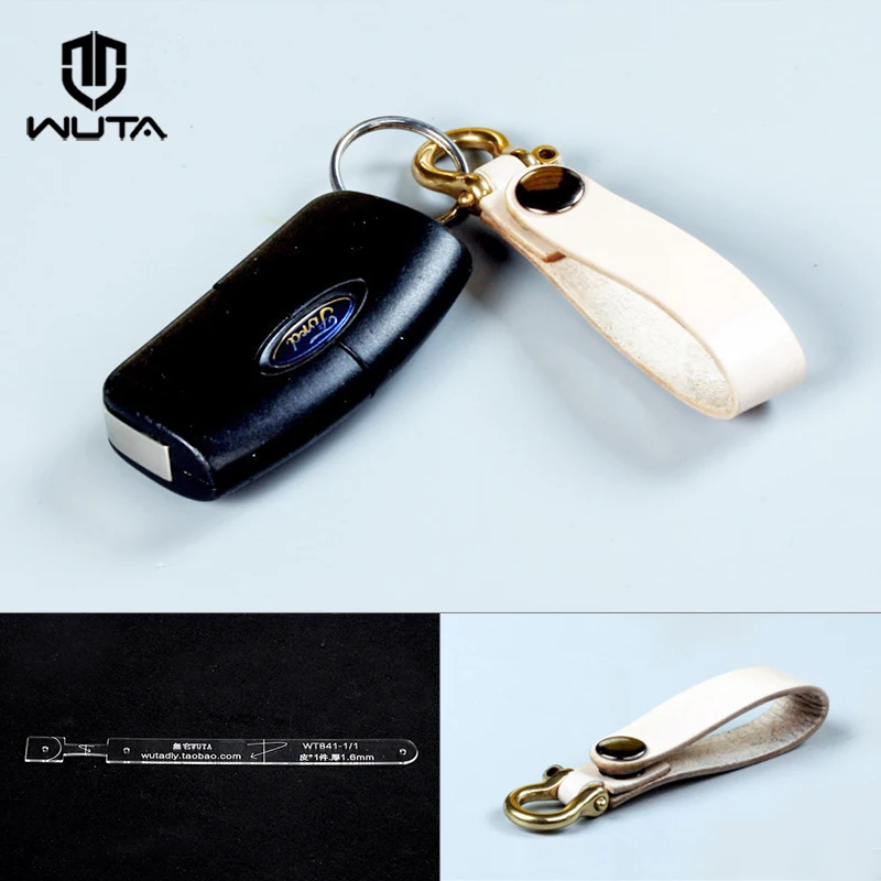 WUTA 841 Clear Acrylic Template for Handmade Key Holder Keychain Accessories DIY Gift Model Leather Craft Cut ools
WUTA 841 Clear Acrylic Template for Handmade Key Holder Keychain Accessories DIY Gift Model Leather Craft Cut ools