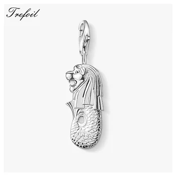 Mermaid & Lion Merlion Charms,Fashion Jewelry 925 Sterling Silver Classic Gift For Women Men Fit Bracelet Necklace Bag 2018
Mermaid & Lion Merlion Charms,Fashion Jewelry 925 Sterling Silver Classic Gift For Women Men Fit Bracelet Necklace Bag 2018