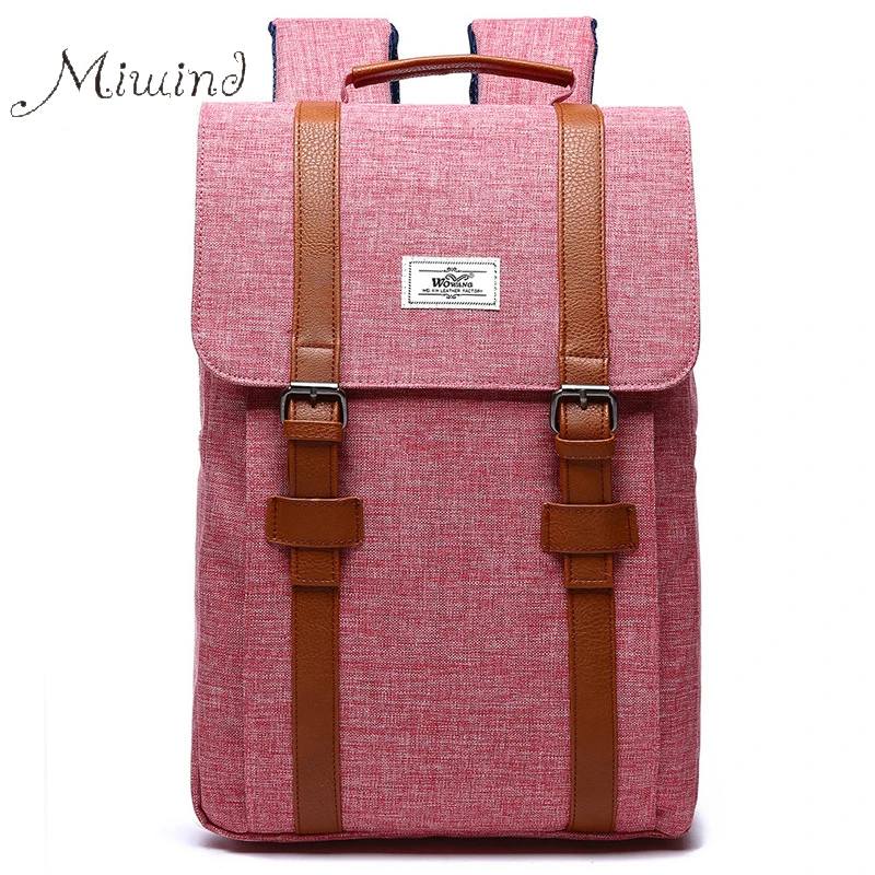 Image 2016 vintage preppy designer belthasp canvas backpack men women school bag teens laptop