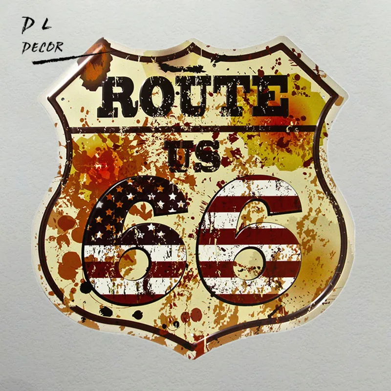 DL-shabby chic US Route 66 Personality Metal Sign Bar Pub Cafe Shop art Man cave Wall Decor
DL-shabby chic US Route 66 Personality Metal Sign Bar Pub Cafe Shop art Man cave Wall Decor