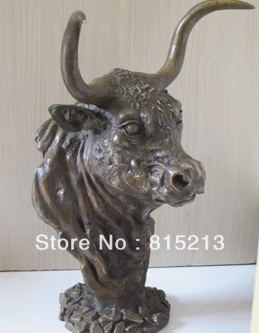 bi00379 20"Western Art Bronze sculpture Bull Ox Head Statue Copper Art Ox Horn statue
bi00379 20"Western Art Bronze sculpture Bull Ox Head Statue Copper Art Ox Horn statue