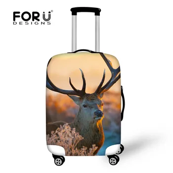FORUDESIGNS Thickness Luggage Protective Cover 3D Animal Elk Printing Luggage Protector for 18"-30" Suitcase Dust Rain Bag Cover
FORUDESIGNS Thickness Luggage Protective Cover 3D Animal Elk Printing Luggage Protector for 18"-30" Suitcase Dust Rain Bag Cover