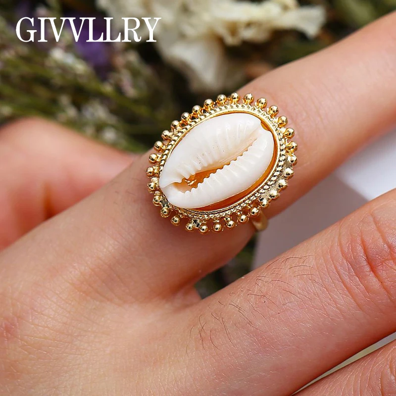 GIVVLLRY Bohemian Natural Shell Midi Ring for Women Creative Beach Gold Geometric Statement Knuckle Rings Fashion Finger Jewelry
GIVVLLRY Bohemian Natural Shell Midi Ring for Women Creative Beach Gold Geometric Statement Knuckle Rings Fashion Finger Jewelry