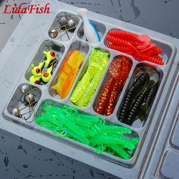 Soft Worm Bait Lure+ Lead Jig Head Hooks Combination Silicon Fishing Bait Bass Baits
Soft Worm Bait Lure+ Lead Jig Head Hooks Combination Silicon Fishing Bait Bass Baits