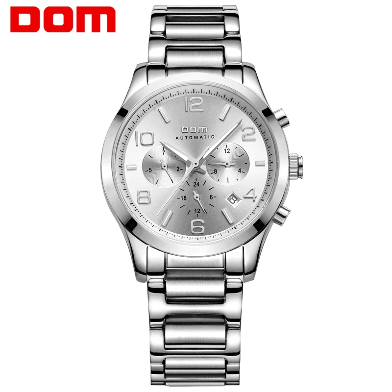 DOM Men's Watch Stainless Steel Waterproof Mechanical Man Business reloj hombre marca de lujo Men watch clock wrist watch M-812
DOM Men's Watch Stainless Steel Waterproof Mechanical Man Business reloj hombre marca de lujo Men watch clock wrist watch M-812