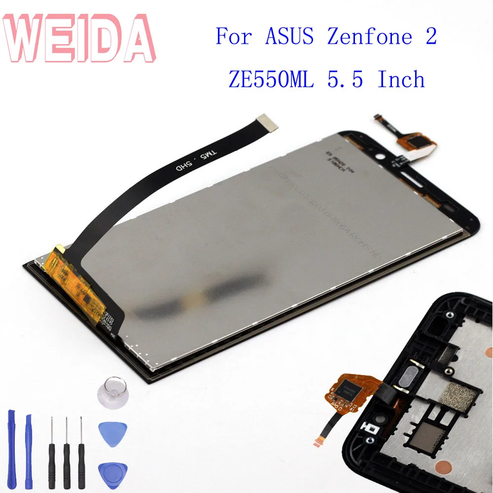 For ASUS Zenfone 2 Z008D ZE550ML LCD Display Touch Screen Assembly Frame Digitizer Panel 5.5 Inch With Tools 1920 x 1080 Replace
For ASUS Zenfone 2 Z008D ZE550ML LCD Display Touch Screen Assembly Frame Digitizer Panel 5.5 Inch With Tools 1920 x 1080 Replace