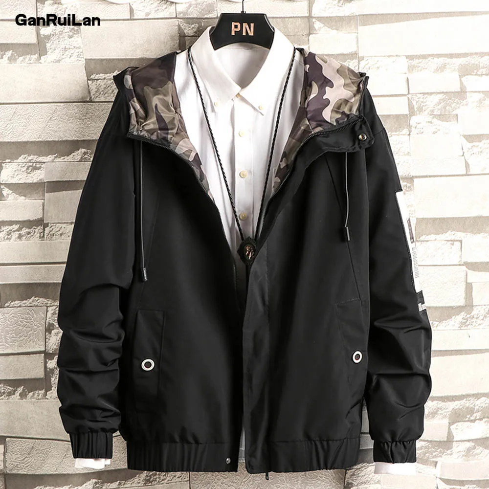 2019 New Men's Casual Hooded Bomber Jacket Spring Autumn Plus Size Windbreaker Sportswear Zipper Jacket Coat Outwear JK19072
2019 New Men's Casual Hooded Bomber Jacket Spring Autumn Plus Size Windbreaker Sportswear Zipper Jacket Coat Outwear JK19072