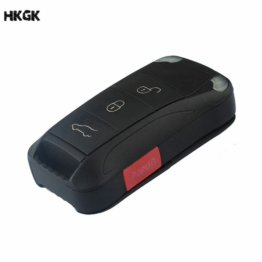 Replacement Remote Flip Folding Car Key Shell FOR 3 Button Porsche Cayenne 2003-2012 with Panic
Replacement Remote Flip Folding Car Key Shell FOR 3 Button Porsche Cayenne 2003-2012 with Panic