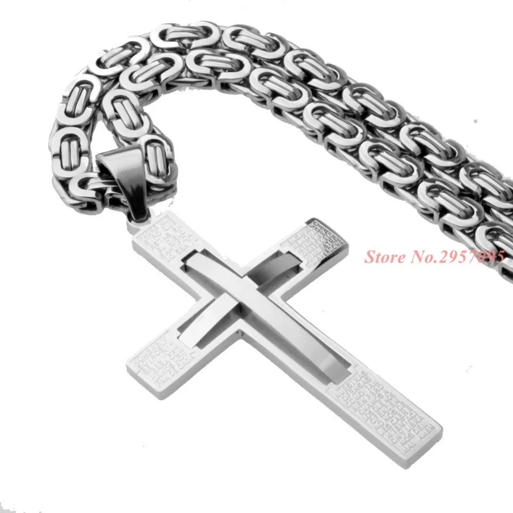 Colorful Cross Pendant Necklace New Fashion Jewelry Male Gift Trendy Stainless Steel 16"-40" 6mm Thick Link Byzantine Chain
Colorful Cross Pendant Necklace New Fashion Jewelry Male Gift Trendy Stainless Steel 16"-40" 6mm Thick Link Byzantine Chain