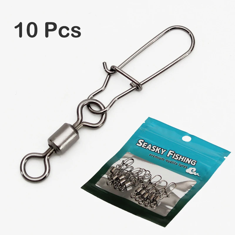 10pcs/lot High quality Fishing Connector Pin Bearing Rolling Swivel Stainless Steel with Snap Fishhook Lure Tackle 14# - 4O
10pcs/lot High quality Fishing Connector Pin Bearing Rolling Swivel Stainless Steel with Snap Fishhook Lure Tackle 14# - 4O