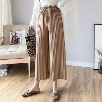 Hot Sale 2019 Women Pants Spring Summer Fashion Female Casual Loose Solid High Waist Elegant Pleated Wide Leg Pant Office Pant
Hot Sale 2019 Women Pants Spring Summer Fashion Female Casual Loose Solid High Waist Elegant Pleated Wide Leg Pant Office Pant