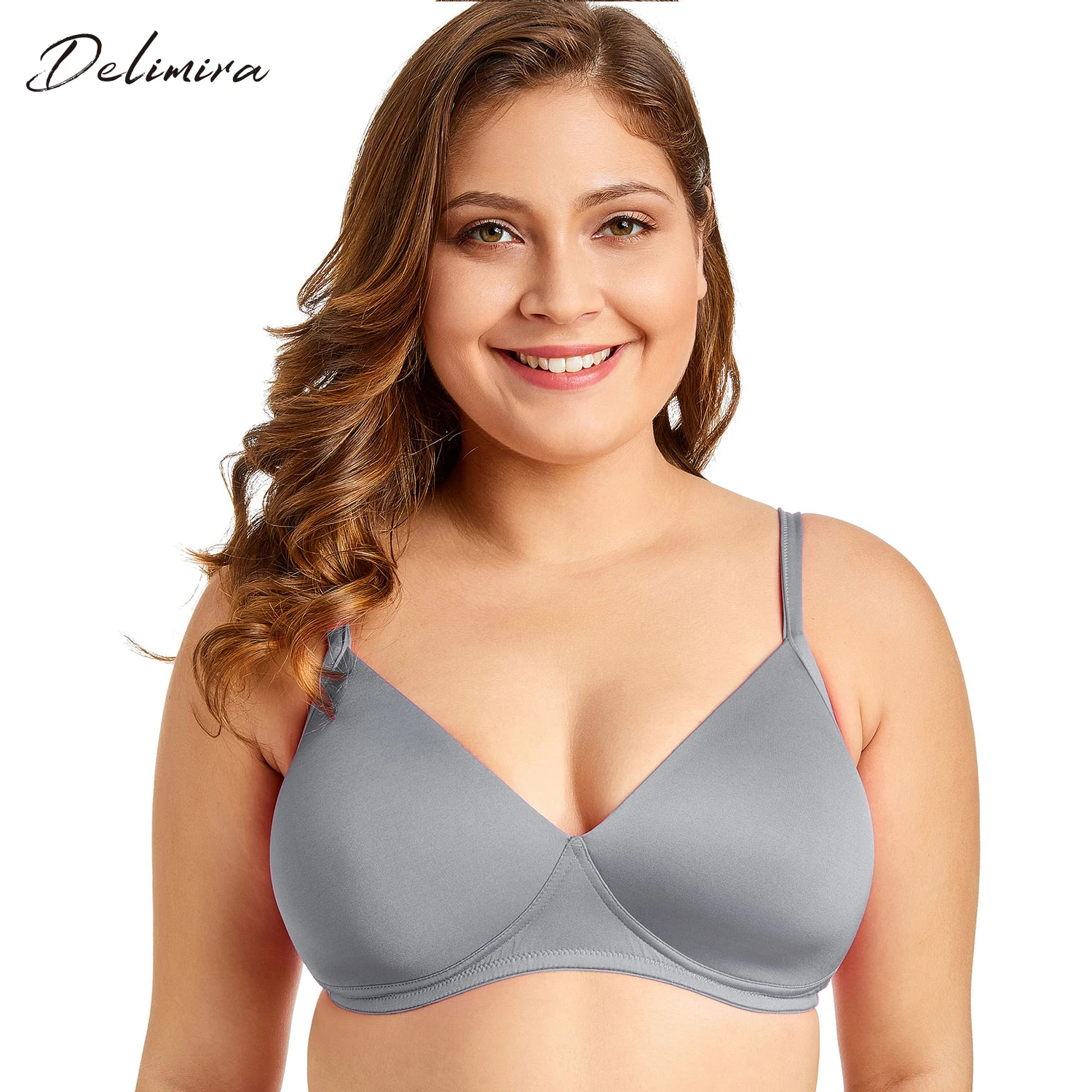 Delimira Women's Smooth Sexy Full Coverage Wire-Free Lightly Padded Triangle Contour T-shirt Bra
Delimira Women's Smooth Sexy Full Coverage Wire-Free Lightly Padded Triangle Contour T-shirt Bra