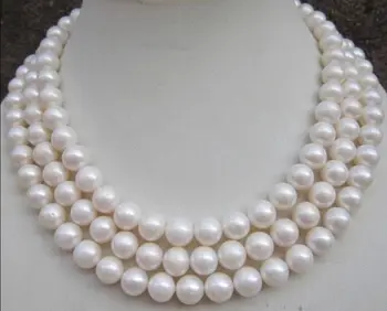 Free Shipping ST3666 FREE shipping> >>>>9-10MM AAA NATURAL PERFECT ROUND SOUTH SEA WHITE PEARL NECKLACE 50" GE4558 6.07
Free Shipping ST3666 FREE shipping> >>>>9-10MM AAA NATURAL PERFECT ROUND SOUTH SEA WHITE PEARL NECKLACE 50" GE4558 6.07