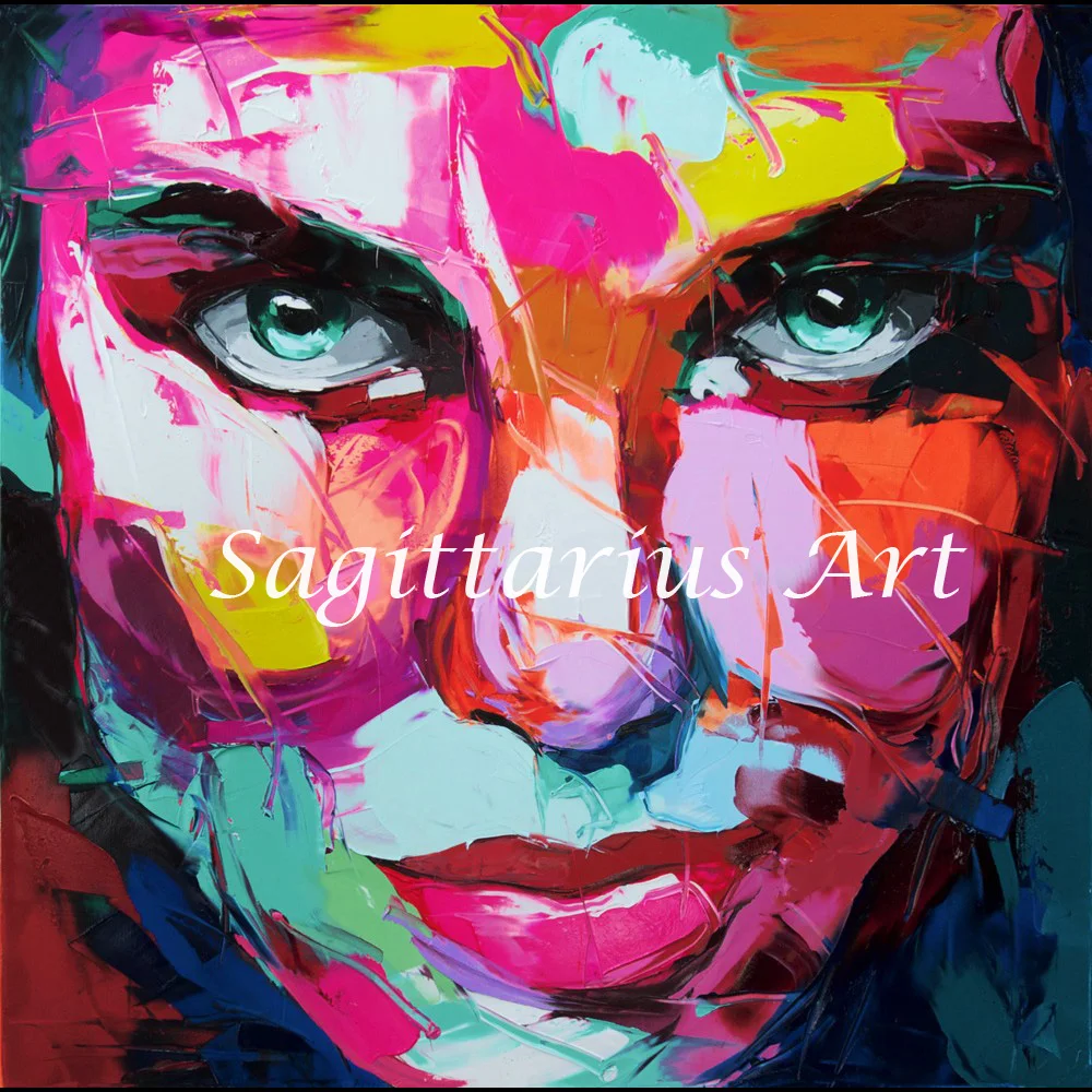 Hand Painted Palette knife Abstract Portraits high quality Francoise Nielly Designers Oil Painting Canvas Living Room Pop Art
Hand Painted Palette knife Abstract Portraits high quality Francoise Nielly Designers Oil Painting Canvas Living Room Pop Art