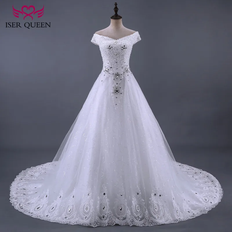 Crystal Luxury Wedding Dress 2019 A line Lace Embroidery Beautiful Beading Princess Wedding Gown Bridal Dress New WX0085
Crystal Luxury Wedding Dress 2019 A line Lace Embroidery Beautiful Beading Princess Wedding Gown Bridal Dress New WX0085