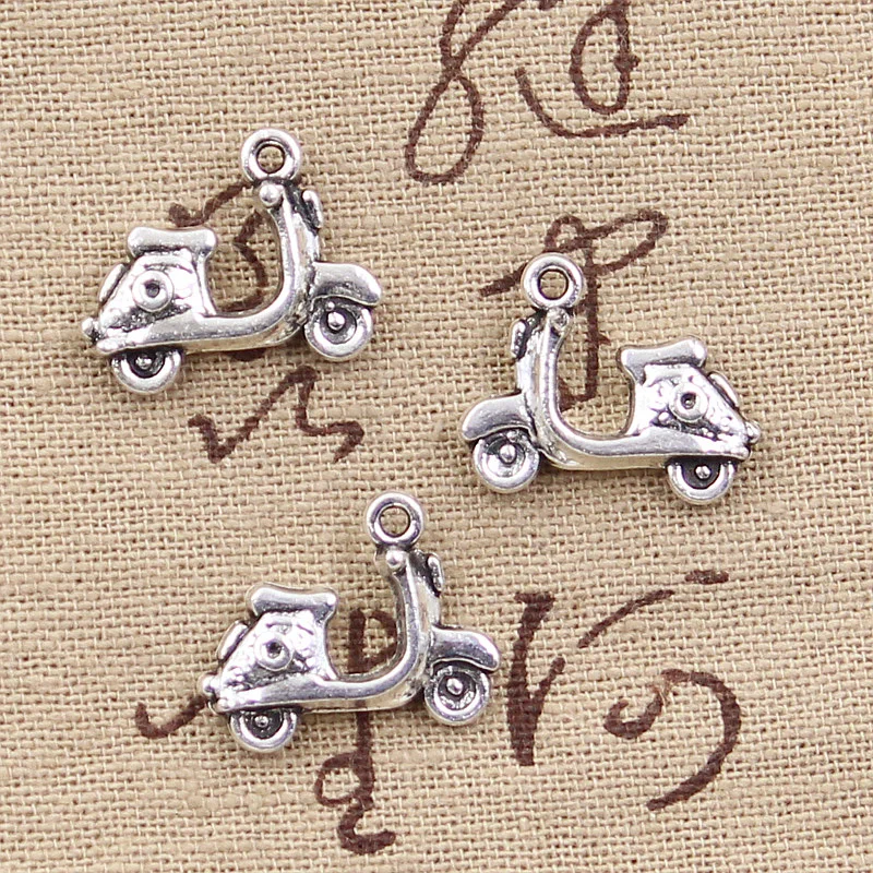 12pcs Charms motorcycle scooter autocycle 15x19mm Antique Silver Plated Pendants Making DIY Handmade Tibetan Silver Jewelry
12pcs Charms motorcycle scooter autocycle 15x19mm Antique Silver Plated Pendants Making DIY Handmade Tibetan Silver Jewelry