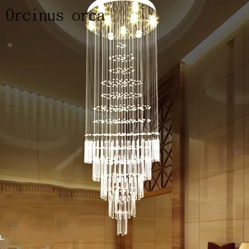 K9 led Crystal Chandelier Light Fixture Modern Lamp for Living Room Bedroom Hotel Hallway Indoor Decoration Stair Ceiling Lamp
K9 led Crystal Chandelier Light Fixture Modern Lamp for Living Room Bedroom Hotel Hallway Indoor Decoration Stair Ceiling Lamp