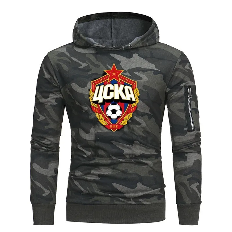 

Moskou sweatshirt slovan bratislava CSKA Moskou Sint-petersburg Club Camo Koele Jasje Hedging hoodie Rusland Bovenkleding