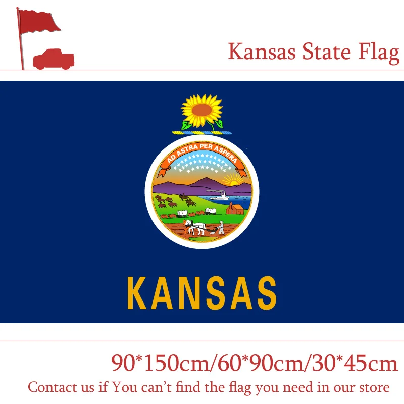 Free shipping 60*90cm 90*150cm Kansas State Flag 3*5Feet Flag 30*45cm Car Flag American 100d Polyester
Free shipping 60*90cm 90*150cm Kansas State Flag 3*5Feet Flag 30*45cm Car Flag American 100d Polyester