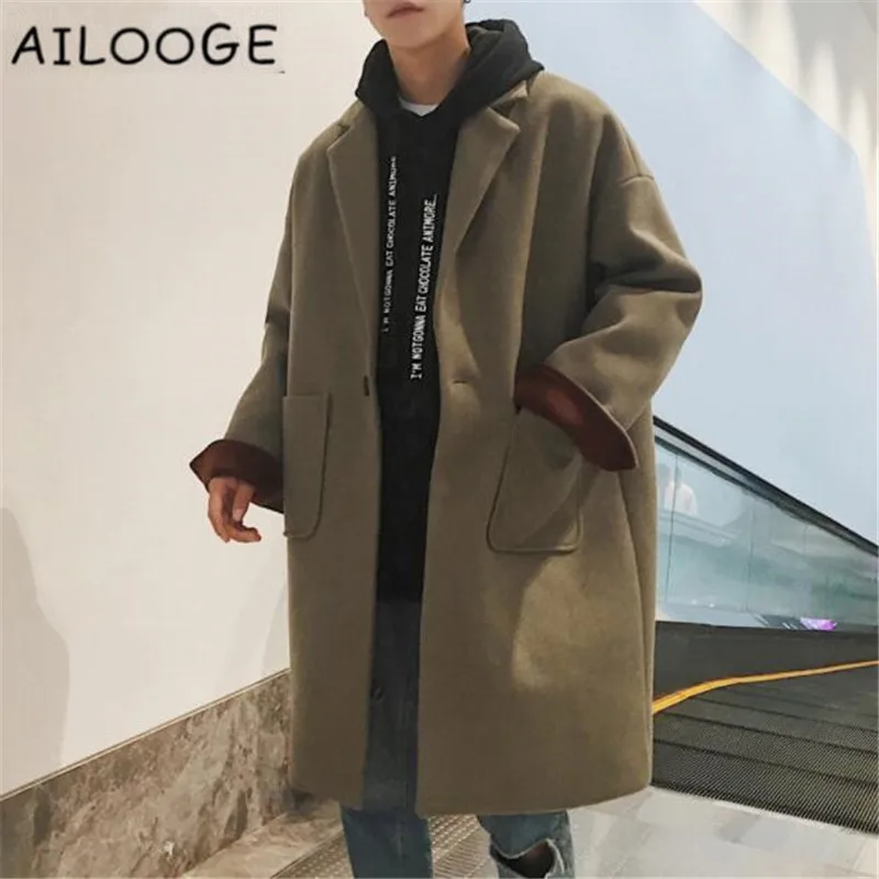 2019 New Fashion Wool Long Winter Coat Men Thicken Woolen Overcoat Men Mont Erkek Mens Coats and Jackets
2019 New Fashion Wool Long Winter Coat Men Thicken Woolen Overcoat Men Mont Erkek Mens Coats and Jackets
