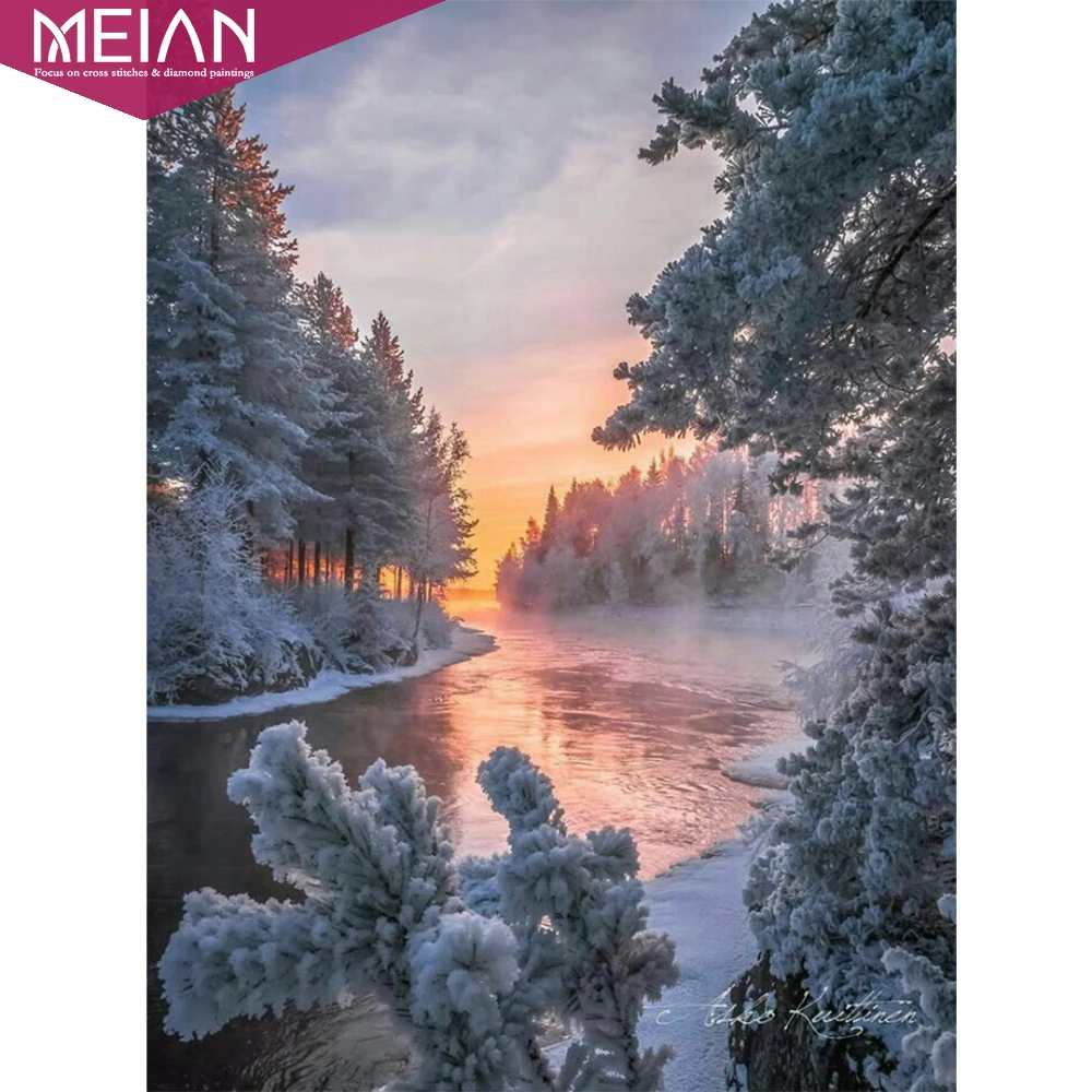 Meian,Snow Lake 5d DIY Diamond Painting Cross Stitch Sundown Handmade Diamond Embroidery Patterns Rhinestones Arts Mosaic
Meian,Snow Lake 5d DIY Diamond Painting Cross Stitch Sundown Handmade Diamond Embroidery Patterns Rhinestones Arts Mosaic