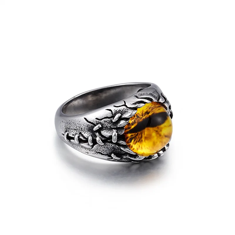 Мужское ретро кольцо с драгоценным камнем Royal magic ювелирные изделия из титановой