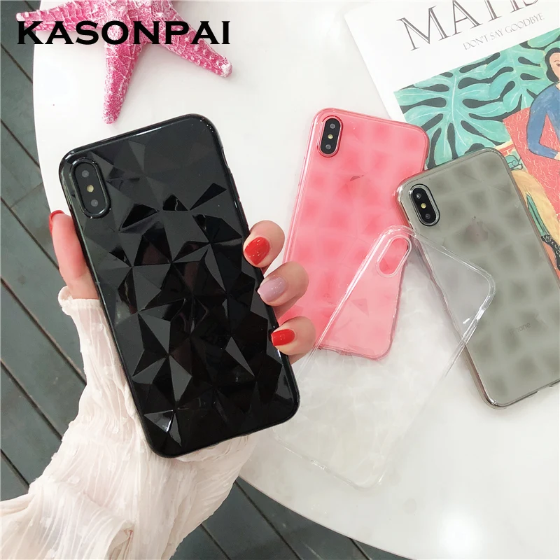 KASONPAI Clear Case For iphone XS Max Case Candy Color For iphone XR X 7 6S 6 8 Plus Soft TPU Cover Geometric Rhombus Cases Capa
KASONPAI Clear Case For iphone XS Max Case Candy Color For iphone XR X 7 6S 6 8 Plus Soft TPU Cover Geometric Rhombus Cases Capa