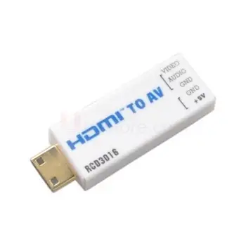 RCD3016 Mini Micro HDMI to AV Converter HDMI to micro HDMI Module Compatible with Gopro Hero FPV Aerial Photography
RCD3016 Mini Micro HDMI to AV Converter HDMI to micro HDMI Module Compatible with Gopro Hero FPV Aerial Photography
