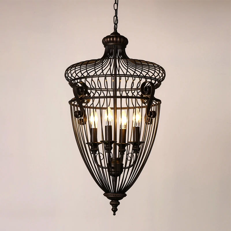 American iron cage loft retro style Cafe 1st Industrial staircase candle package mail Pendant Lights lo81213
American iron cage loft retro style Cafe 1st Industrial staircase candle package mail Pendant Lights lo81213
