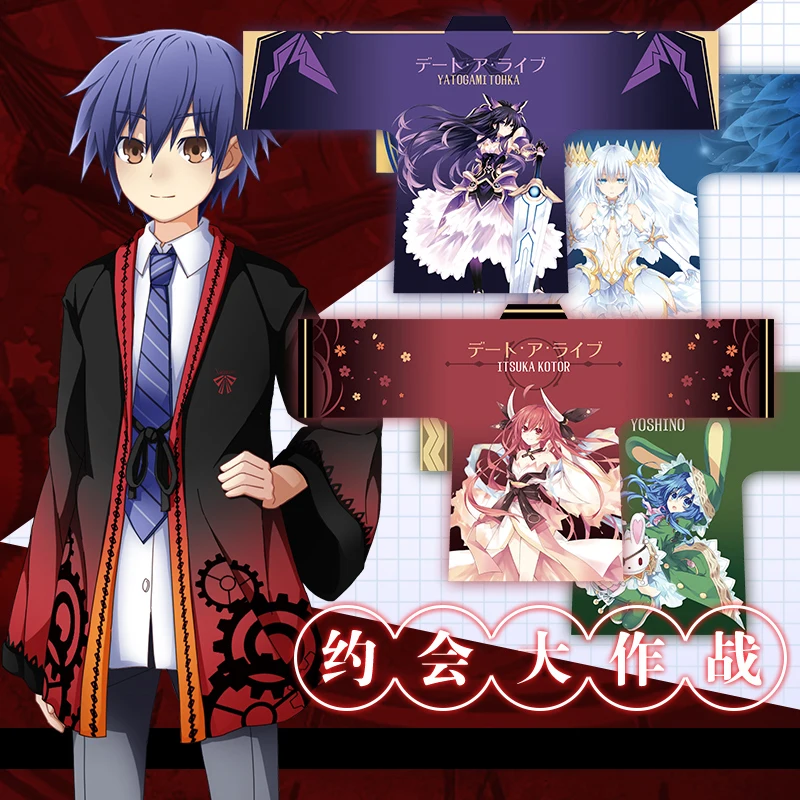 

Japanese Anime Date a Live Yatogami Tohka Tokisaki Kurumi Yoshino Itsuka Kotori Tobiichi Origami Cosplay Haori Jacket Coat Top