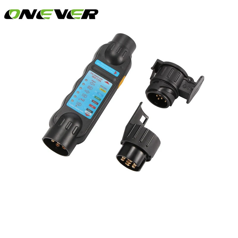 12V Vehicle Car Trailer Towing Light Cable Circuit Plug Socket Connector Tester Signal Test Diagnostic-tool
12V Vehicle Car Trailer Towing Light Cable Circuit Plug Socket Connector Tester Signal Test Diagnostic-tool