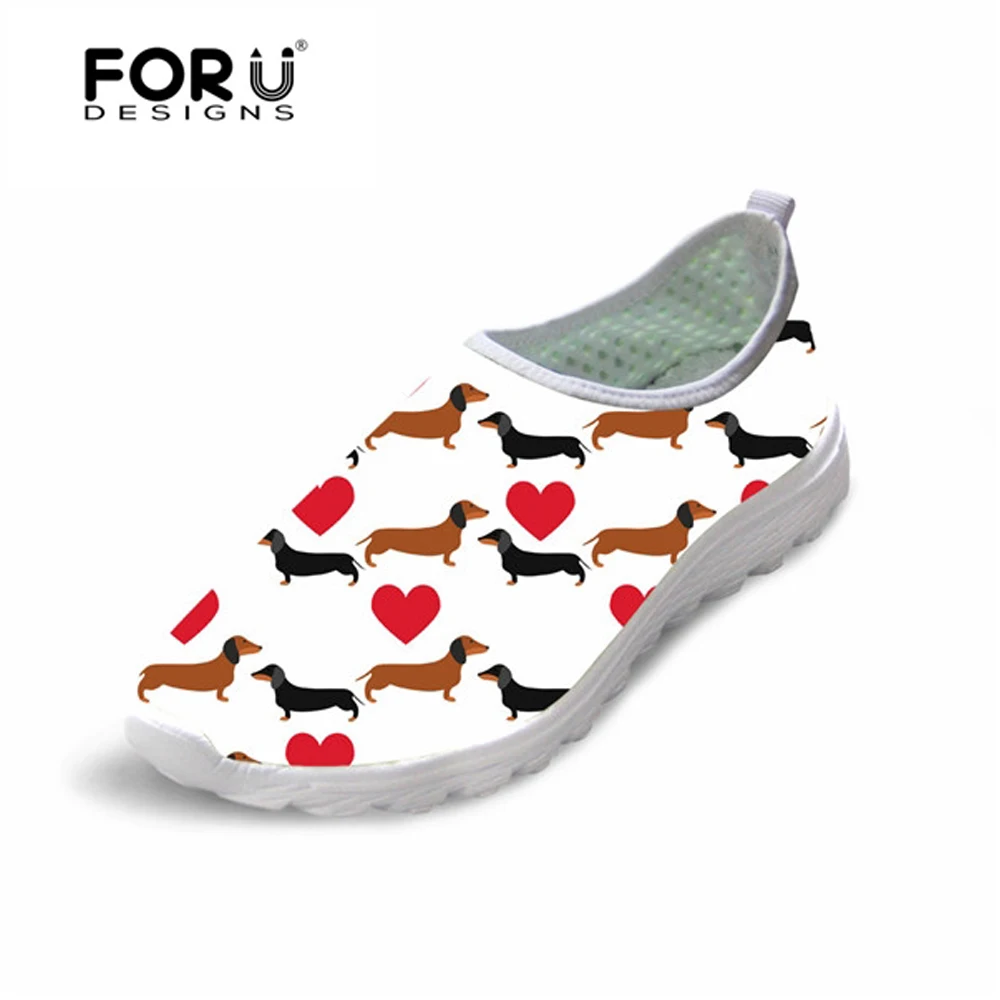 FORUDESIGNS Cute Animal Dachshund Printed Comfort Breathable Mesh Shoes for Women Casual Sneakers Flats Summer Flats Shoes Woman
FORUDESIGNS Cute Animal Dachshund Printed Comfort Breathable Mesh Shoes for Women Casual Sneakers Flats Summer Flats Shoes Woman