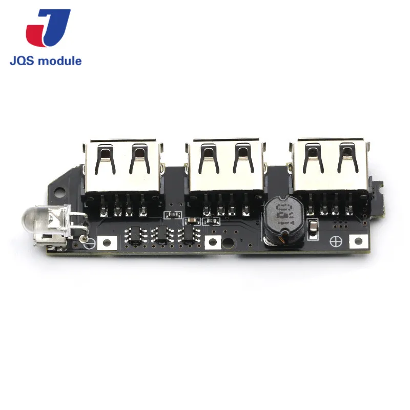 5V 1A 1.5A 2.1A 3 USB Power Bank Charger Circuit Board Step Up Boost Power Module + 5S 18650 Li-ion Case Shell DIY Kit Powerbank
5V 1A 1.5A 2.1A 3 USB Power Bank Charger Circuit Board Step Up Boost Power Module + 5S 18650 Li-ion Case Shell DIY Kit Powerbank