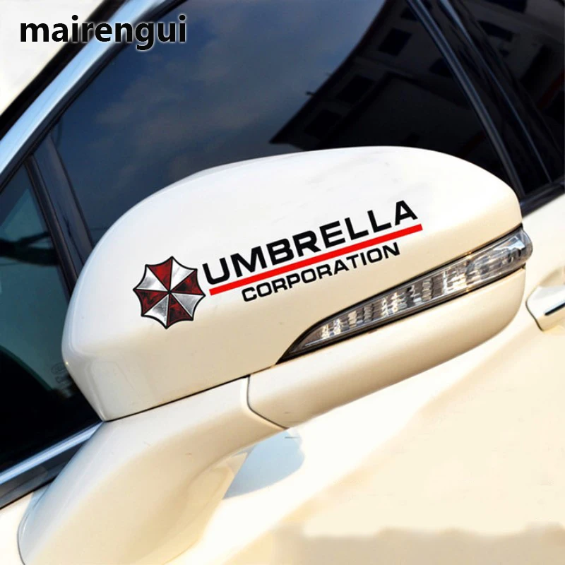 

Car stickers styling Resident Evil umbrella reflective car decal rearview mirror door handle decorative camry C-HR accessorie