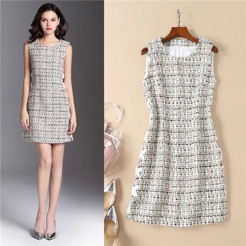 2018 fall designer clothing on sales price famous brand style tweed dresses sleeveless o-neck women strappy mini dress cc xl m s
2018 fall designer clothing on sales price famous brand style tweed dresses sleeveless o-neck women strappy mini dress cc xl m s