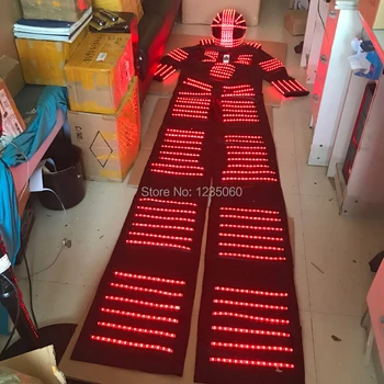 Fashion Colorful LED light robot luminous suit nightclubs party event supply dj disco ballroom dance costumes clothes helmet
Fashion Colorful LED light robot luminous suit nightclubs party event supply dj disco ballroom dance costumes clothes helmet