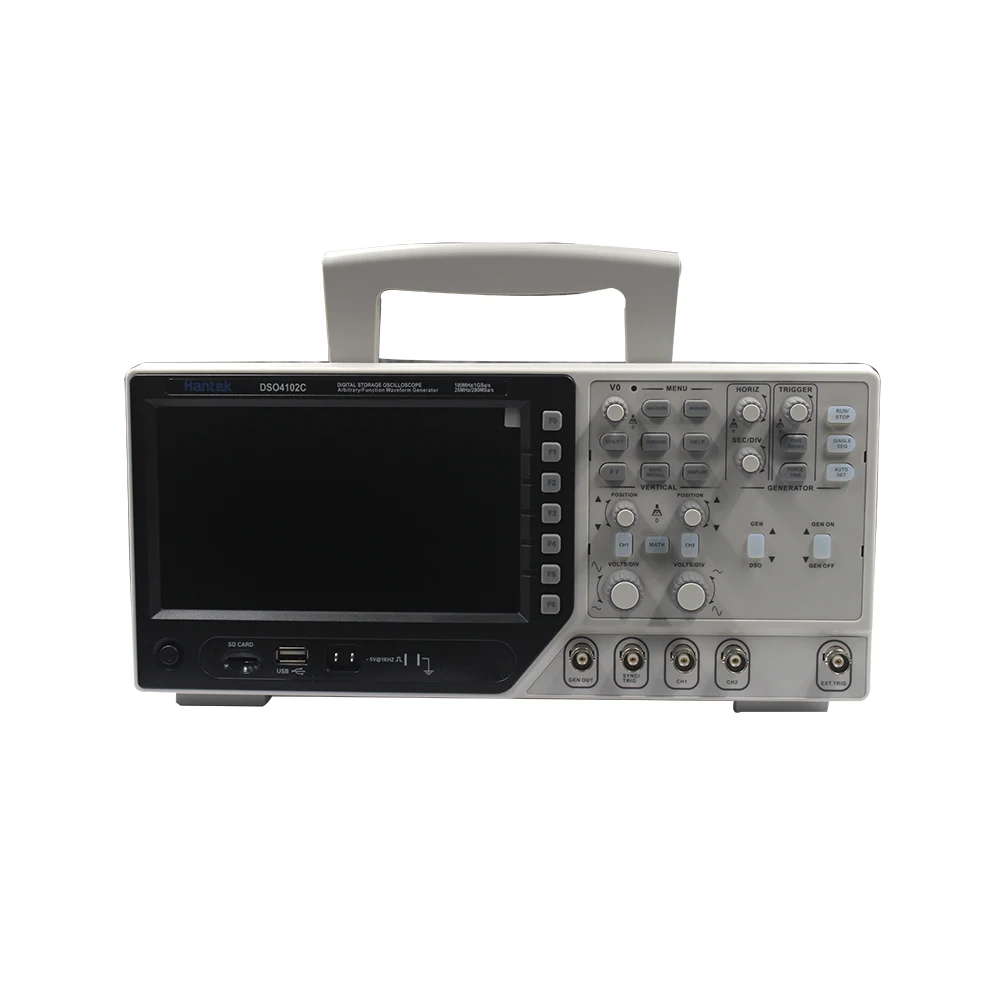 Hantek DSO4102C Digital Multimeter Oscilloscope USB 100MHz 2 Channels LCD Display Handheld Osciloscopio Portatil Logic Analyzer
Hantek DSO4102C Digital Multimeter Oscilloscope USB 100MHz 2 Channels LCD Display Handheld Osciloscopio Portatil Logic Analyzer