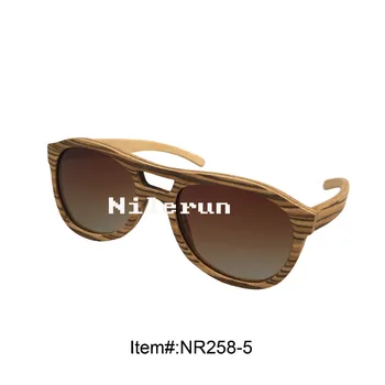 pilot style thin light zebra veneer wood sunglasses for fishing, driving or traveling
pilot style thin light zebra veneer wood sunglasses for fishing, driving or traveling