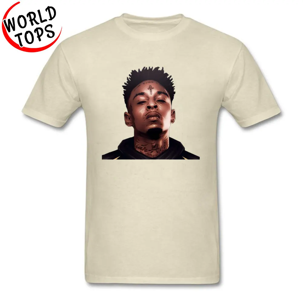 21SAVAGE Group Mother Day Cotton Fabric Crew Neck Mens Tops T Shirt Simple Style Clothing Shirt Family Short Sleeve Tshirts 21SAVAGE beige