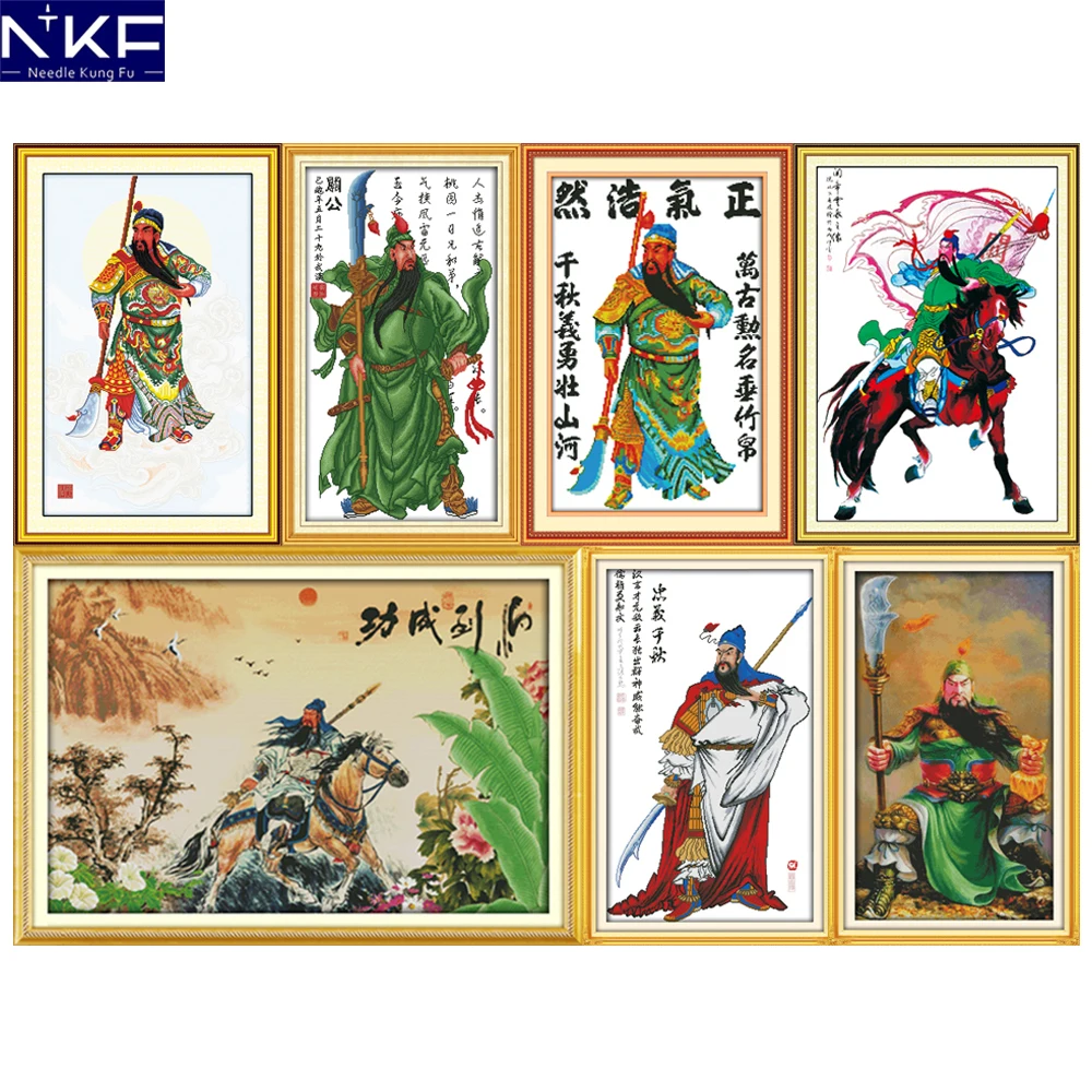 NKF Kwan Kung Stamped or Counted Cross Stitch Embroidery Kits 11CT 14CT DIY Kits Chinese Cross Stitch Painting for Home Decor
NKF Kwan Kung Stamped or Counted Cross Stitch Embroidery Kits 11CT 14CT DIY Kits Chinese Cross Stitch Painting for Home Decor