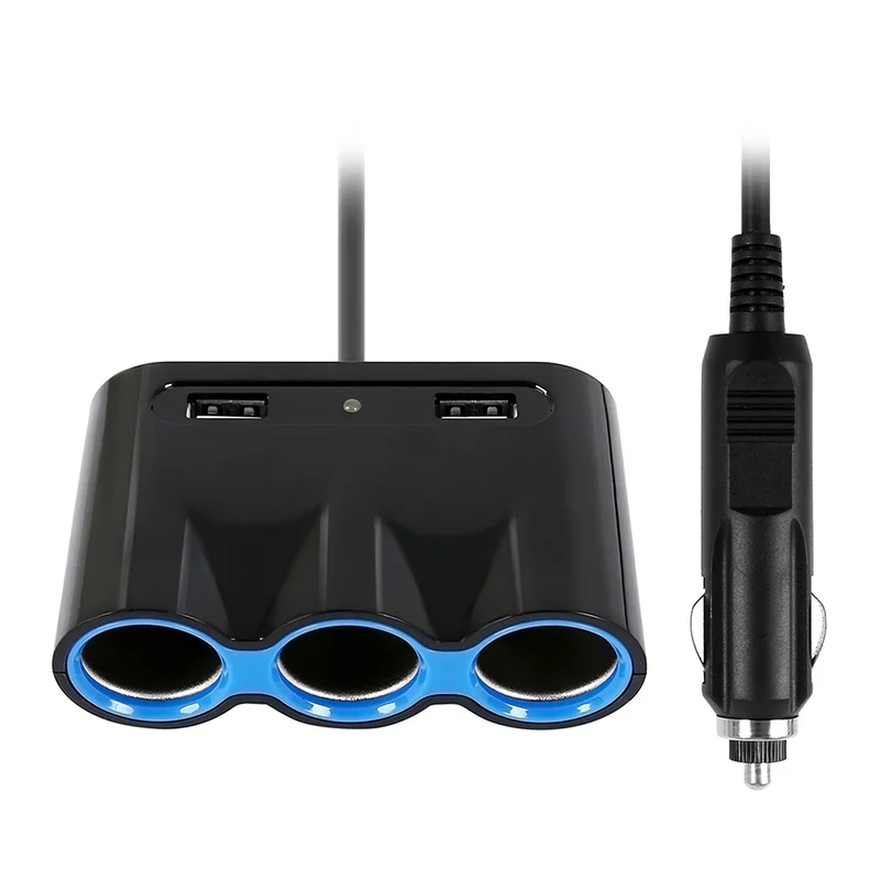 3 Way Car Cigarette Lighter Socket Splitter 2 USB In Car Charger Power Adapter DC 12-24V Auto Interior Parts
3 Way Car Cigarette Lighter Socket Splitter 2 USB In Car Charger Power Adapter DC 12-24V Auto Interior Parts