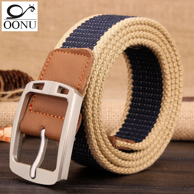 HOT wholesale Real Solid brand Belt for Men Cinto men's Fashion Pin Buckle Canvas cowboy knitted Strap Casual Striped belt
HOT wholesale Real Solid brand Belt for Men Cinto men's Fashion Pin Buckle Canvas cowboy knitted Strap Casual Striped belt