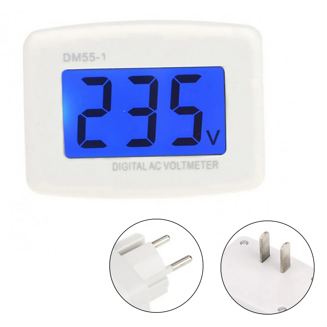 LCD Digital Voltmeter Volt Monitor AC 110V 220V Household AC Panel Meter Euro EU US Plug 80-300V Blue Backlight Voltage Tester
LCD Digital Voltmeter Volt Monitor AC 110V 220V Household AC Panel Meter Euro EU US Plug 80-300V Blue Backlight Voltage Tester