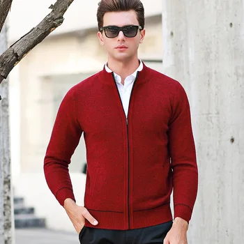 new fashion high quality 100% Pure Wool Men Thickening Zipper Cardigan Sweater Autumn Winter Casual Computer Knitted Thick S-2XL
new fashion high quality 100% Pure Wool Men Thickening Zipper Cardigan Sweater Autumn Winter Casual Computer Knitted Thick S-2XL